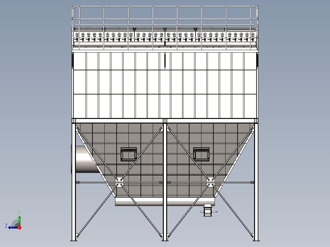 空气净化装置-大型工业除尘器SW2010右视图