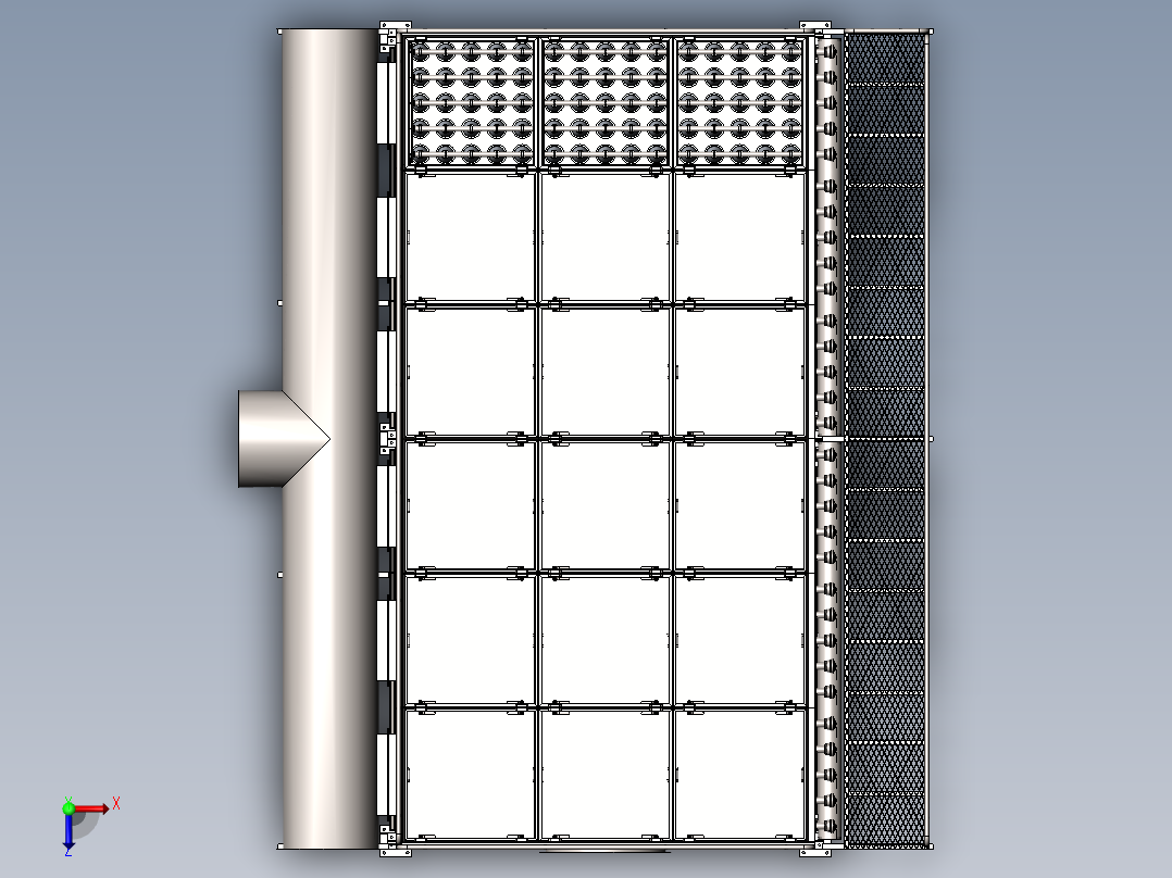 空气净化装置-大型工业除尘器SW2010俯视图