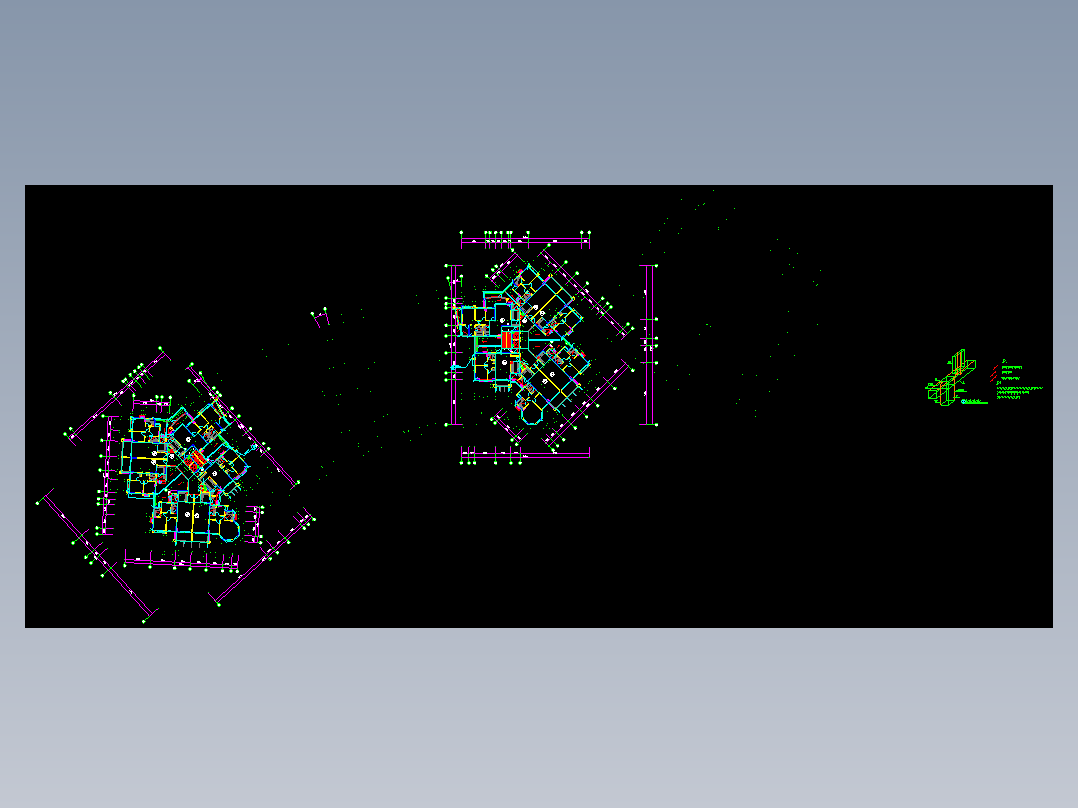 深圳一类高层建筑天面防雷及防侧击雷平面设计施工图纸