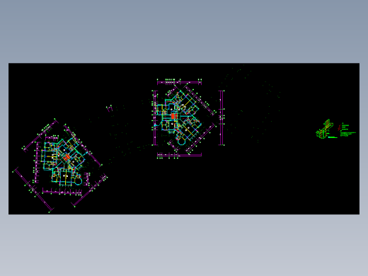 深圳一类高层建筑天面防雷及防侧击雷平面设计施工图纸