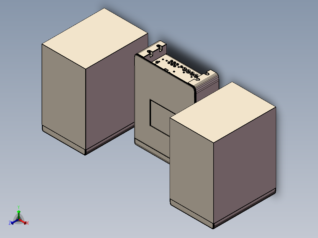 音响2正等轴测图