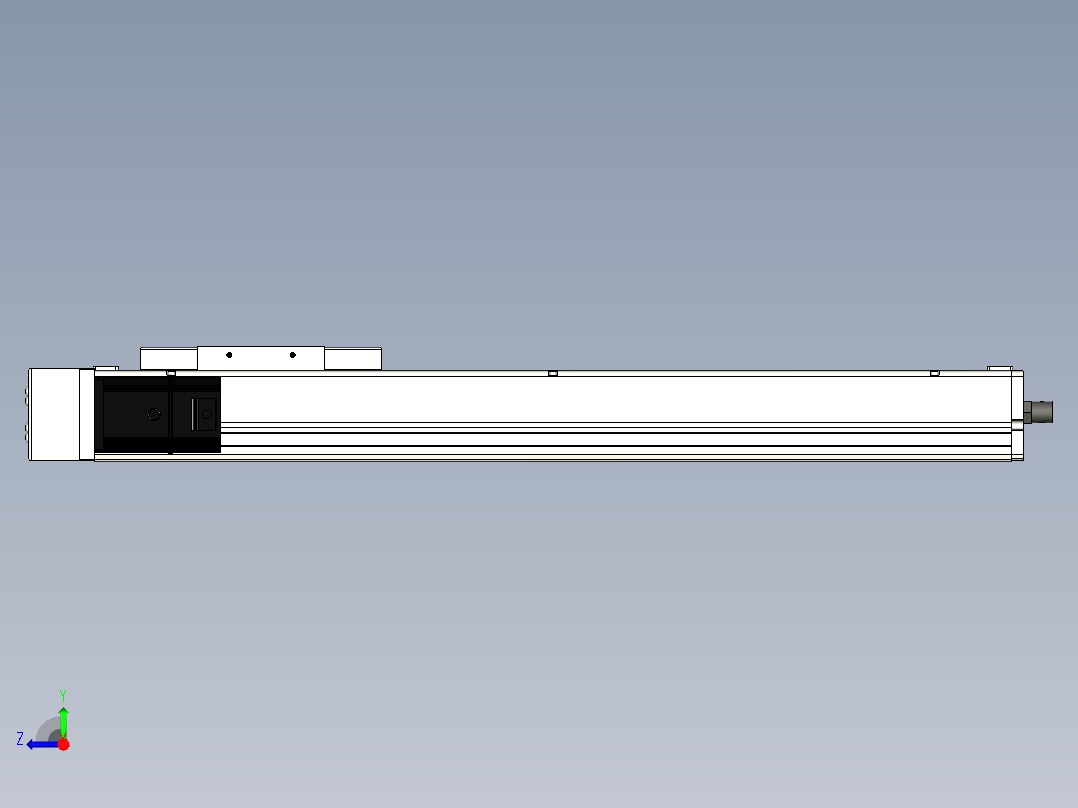 Toyo东佑达直线模组-ECH14-450-BL-200W右视图