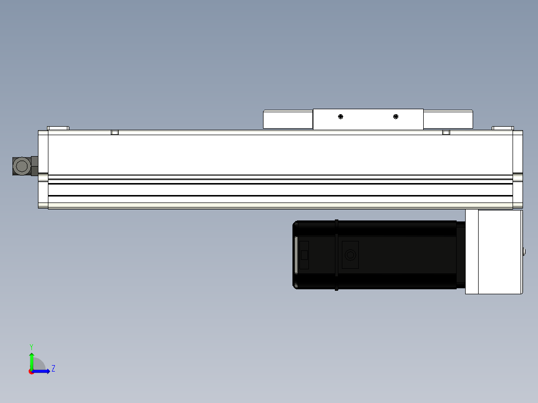 Toyo东佑达直线模组-ECH14-150-BM-400W+煞車左视图