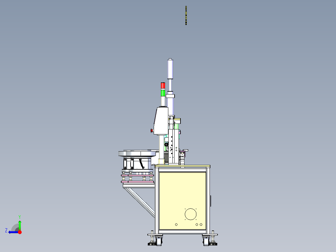 A11_微型齿轮齿轴铆压机自动上下料方案SW2017右视图