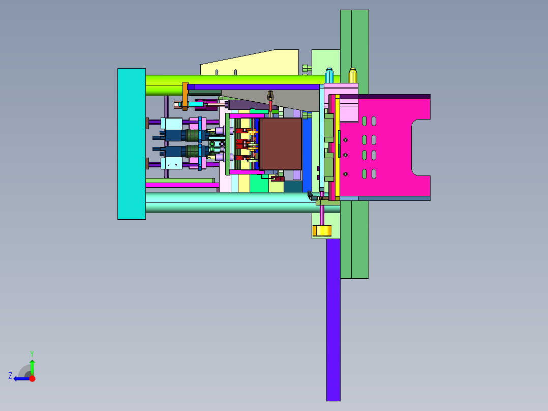 卷材冲压自动整平送料机右视图