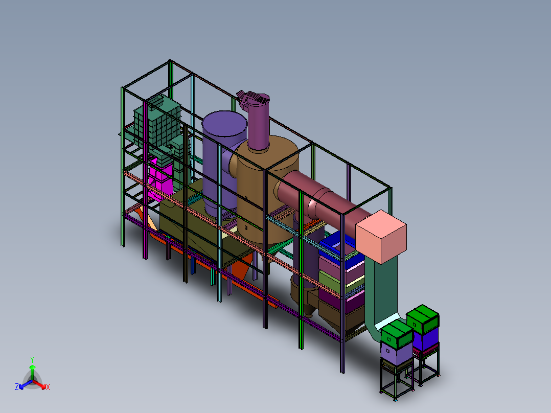 除尘式燃气锅炉系统