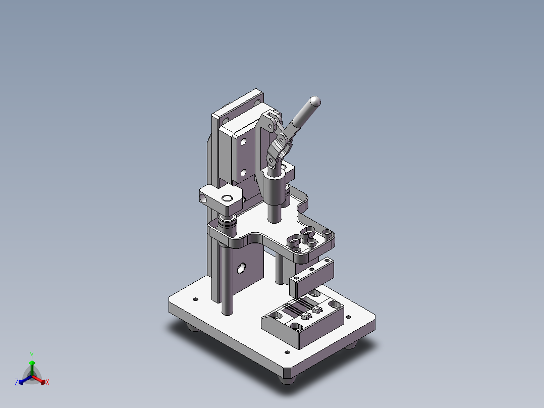 IC切脚折弯正等轴测图