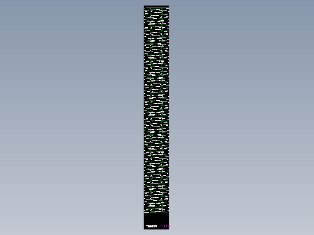 輕荷重彈簧(扁線)(藍色)TL.TLR-2D多系列多零件图纸模型