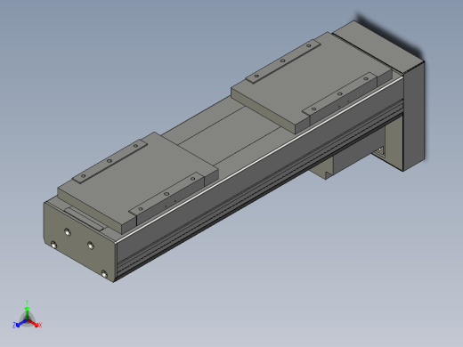 直线模组LHC17-S400-D设计图纸