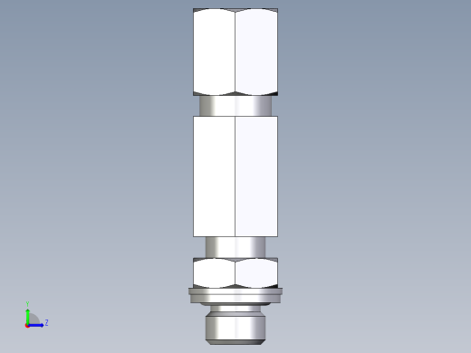 卡套式工业通用硬管接头EO_Adjustable_locknut_run_tee_LEE06LMCF左视缩略图
