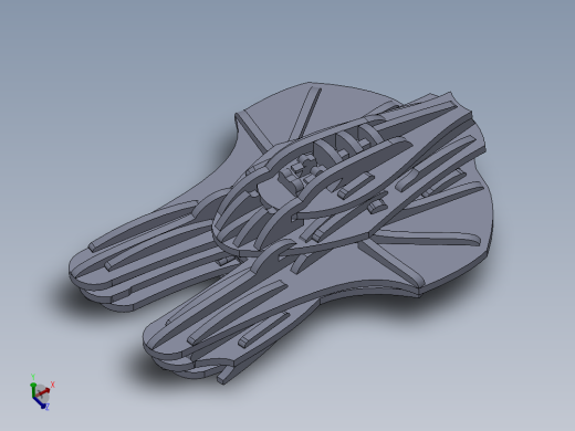 激光下料拼图星际战舰AutoCAD, SOLIDWORKS 2010, STEP _ IGES