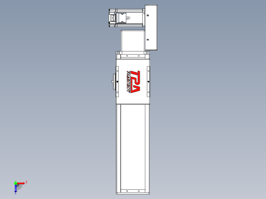 同步带全封闭直线模组TPA-HCB-110D-90-L250-ML-Y-P40-N3俯视缩略图