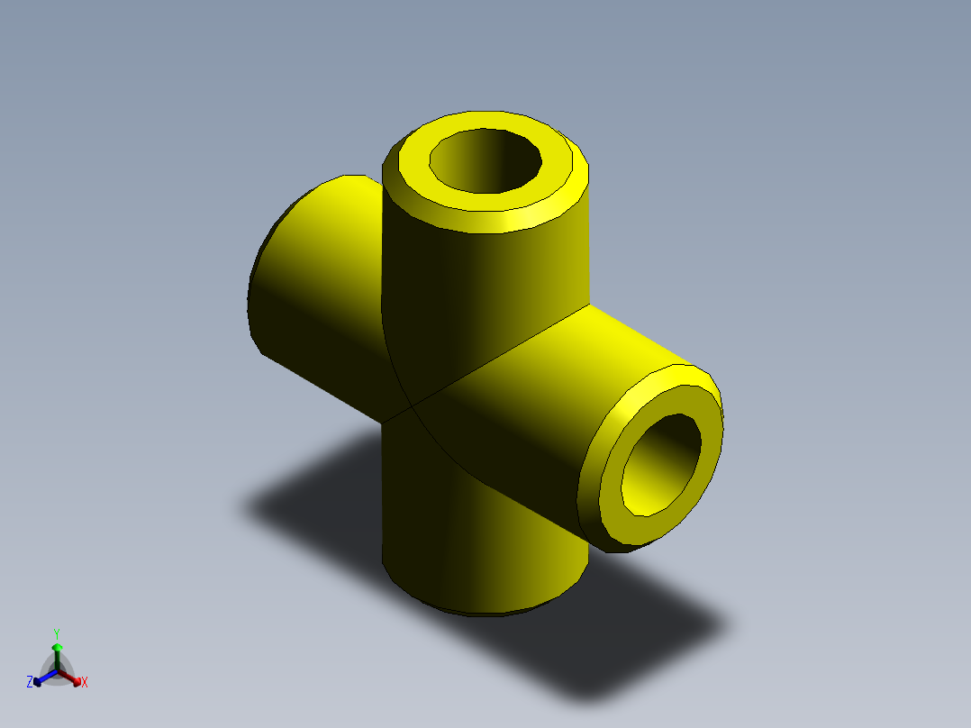 straight cross metric正等轴测图