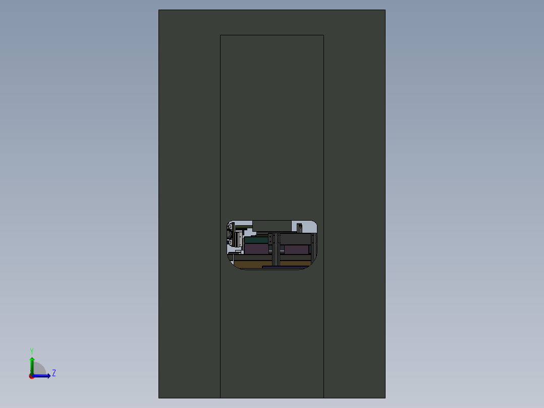 模内搬运 3D模型左视图