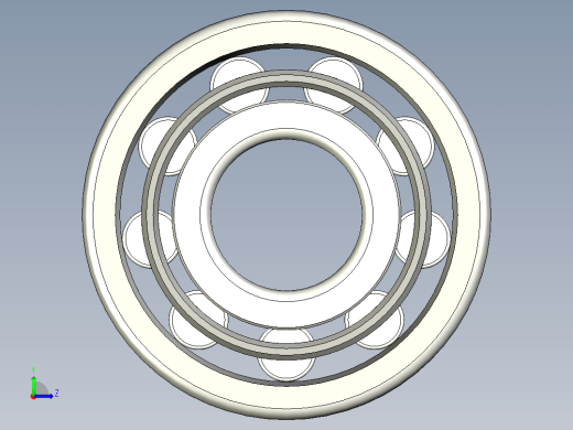 轴承-Bearing_70x189x50.stp左视缩略图