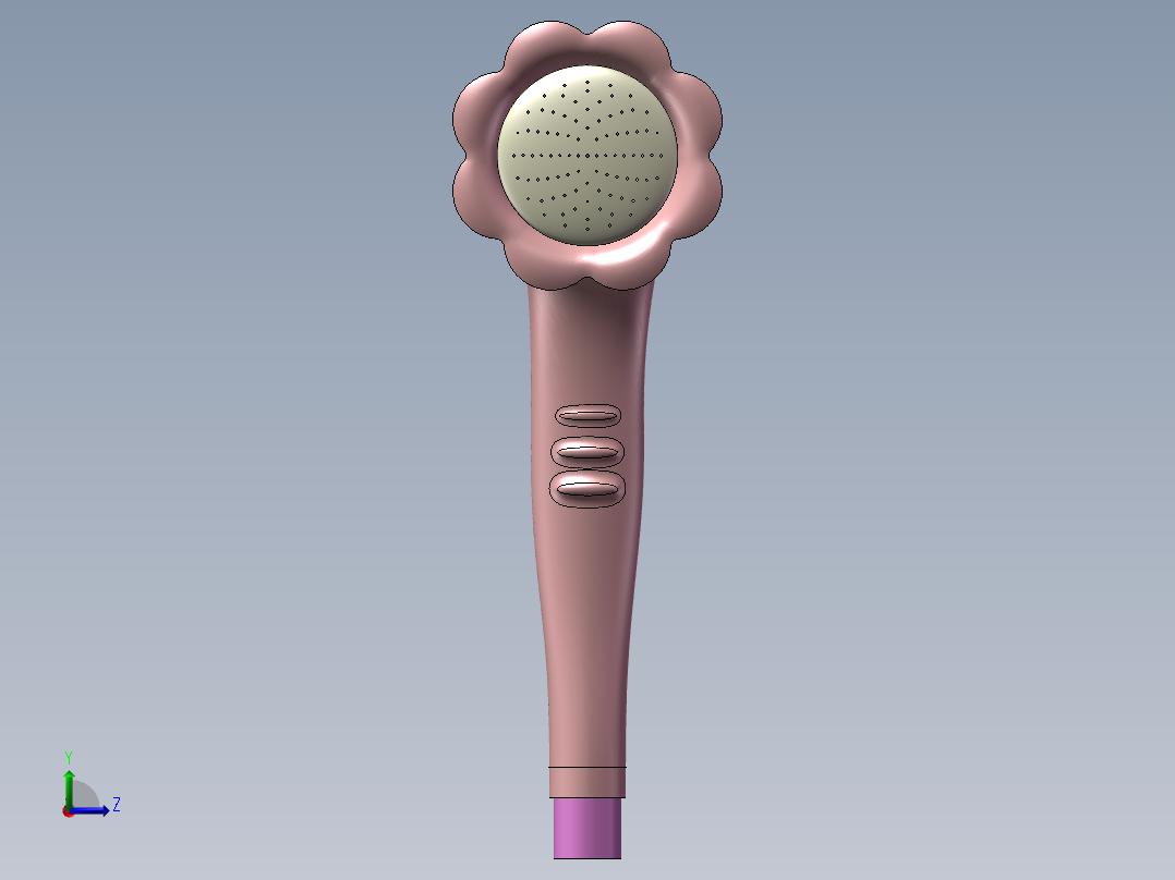 宝宝专用花洒左视图