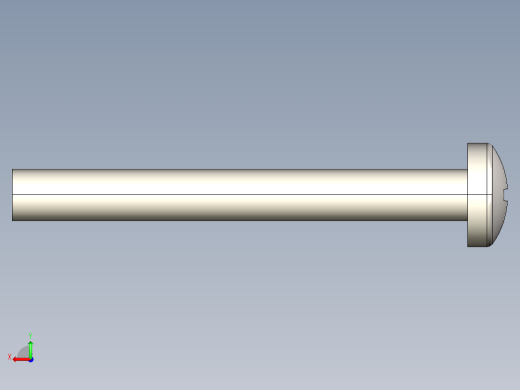 螺丝 M4 十字盘头-M4x35 Screw head.STEP后视缩略图