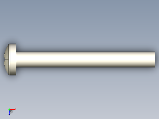 螺丝 M4 十字盘头-M4x35 Screw head.STEP俯视缩略图