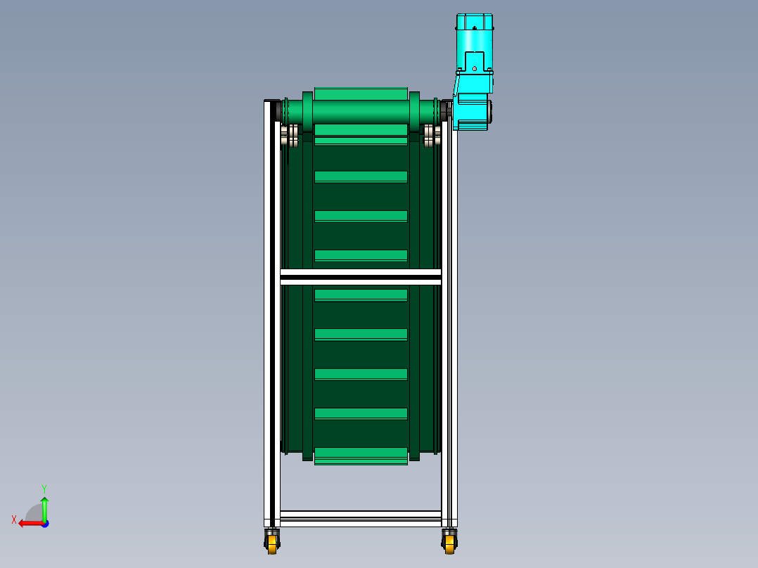 LE-XC5050-Z形升降左边驱动输送线后视图