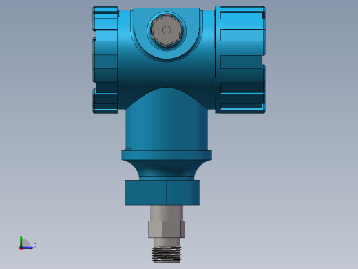 压力变送器左视缩略图