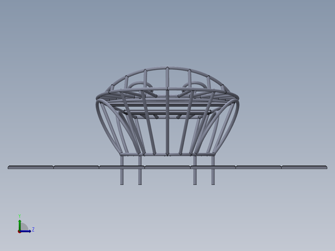 儿童攀爬架，5人艇左视图