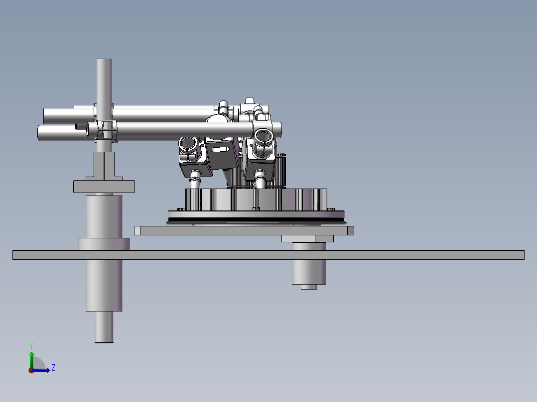 离合器润滑机左视图