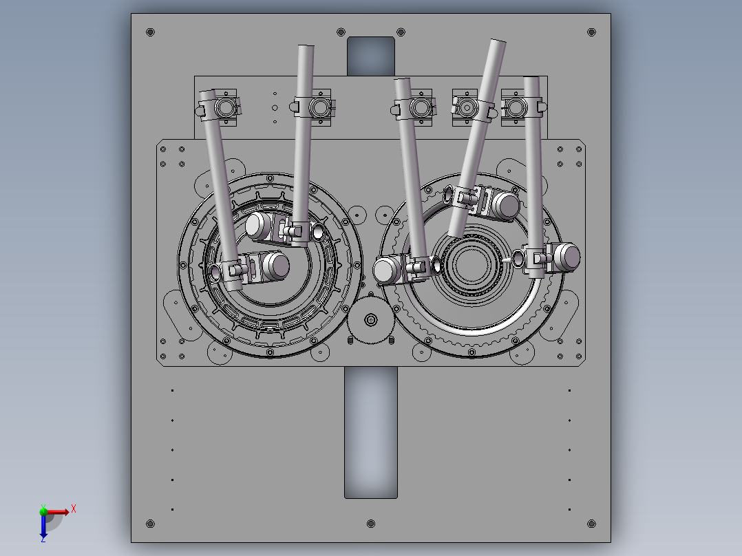 离合器润滑机俯视图