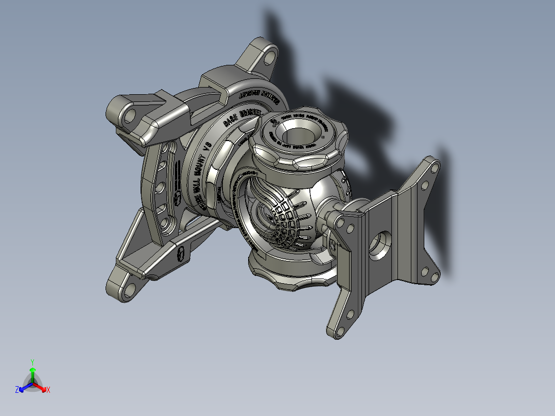 球铰sphere-wall-mount-v3-1.snapshot.2主视图