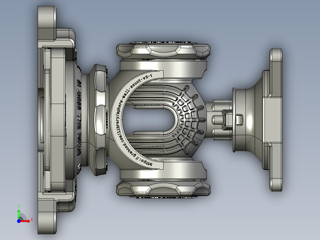 球铰sphere-wall-mount-v3-1.snapshot.2前视图
