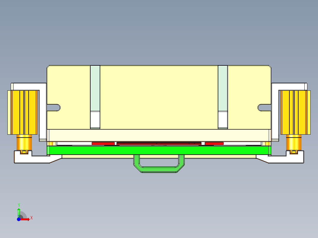 REACHER-A笔记本CNC工装夹具三维模型-cnc2-0912前视图