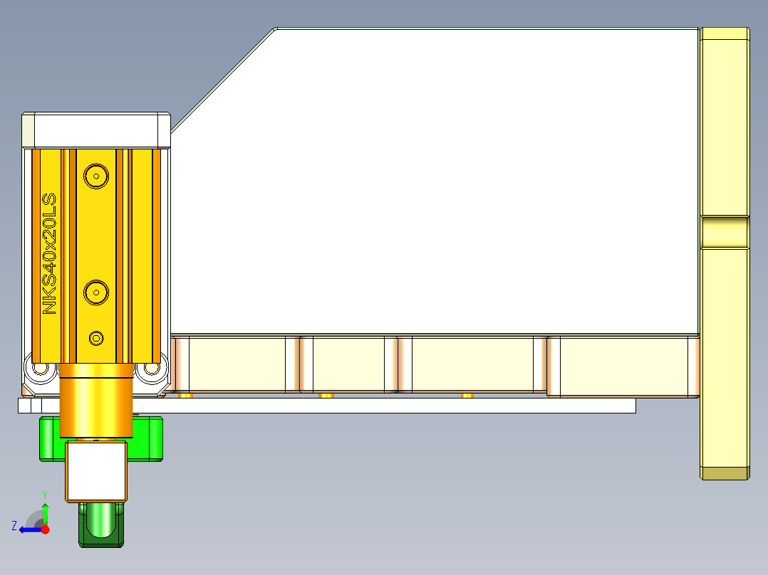 REACHER-A笔记本CNC工装夹具三维模型-cnc2-0912右视图