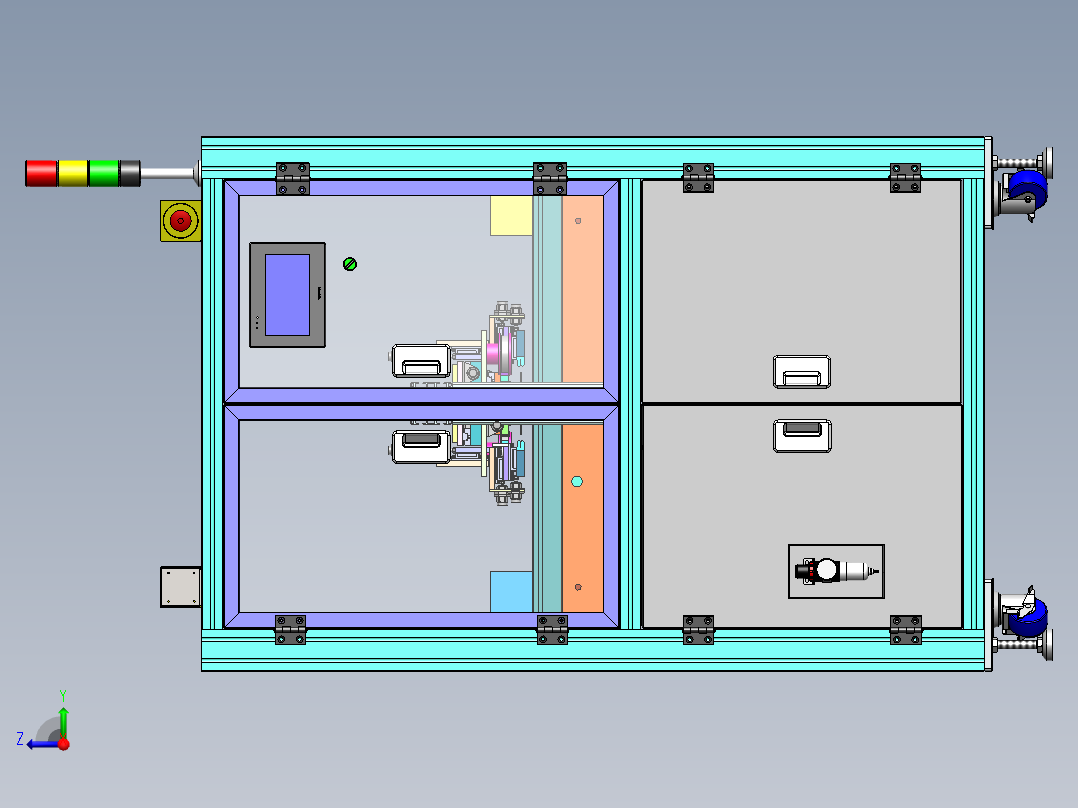 PCB贴高温胶布总成sw18可编辑右视图