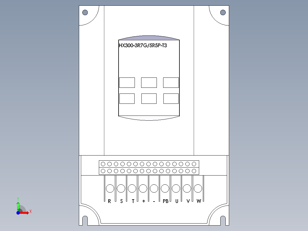 核星 HX300-3R7G 5R5P-T3前视图