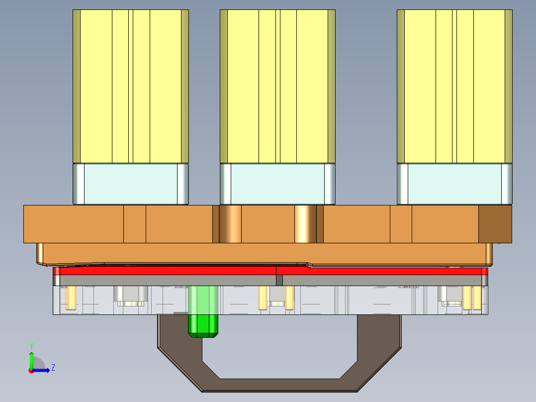 UX363-C-笔记本CNC工装夹具三维模型CNC4-191106左视图