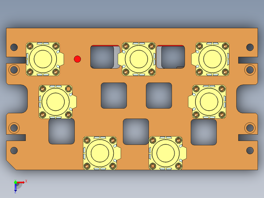 UX363-C-笔记本CNC工装夹具三维模型CNC4-191106俯视图