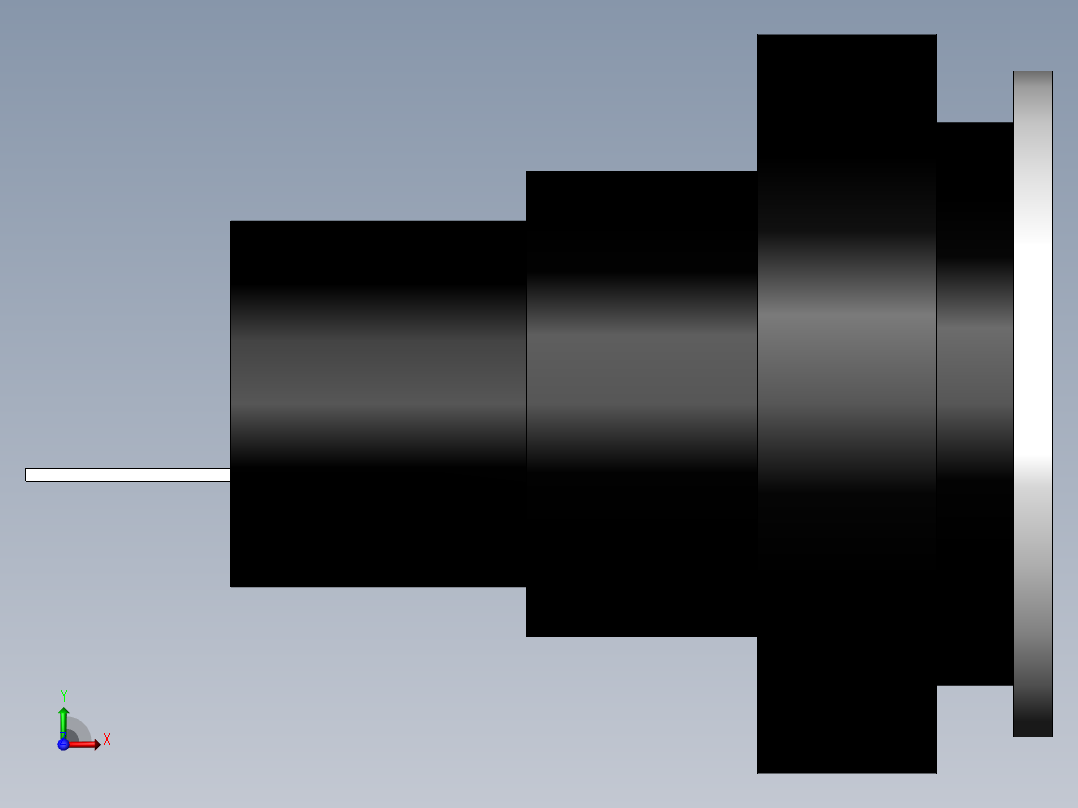 启动复位按钮前视图