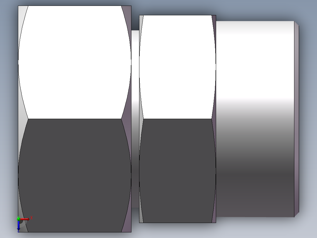 直通同径度接头、2D-52俯视图