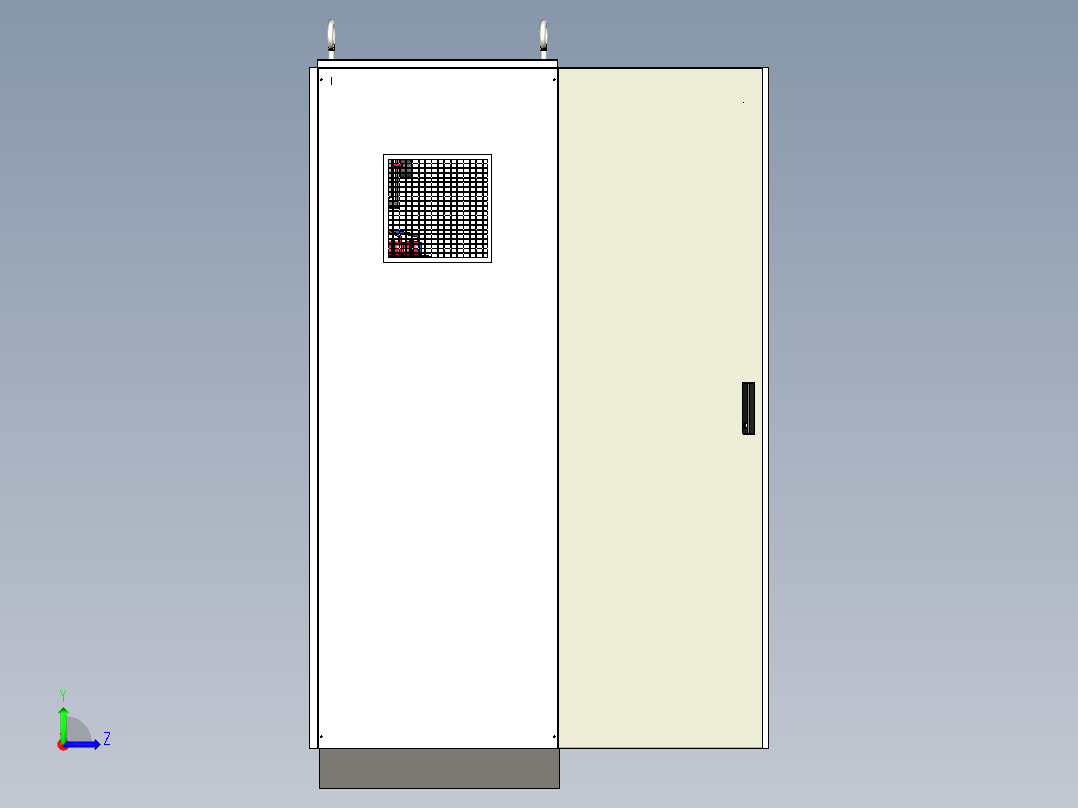双电源CDQ1S软启动plc控制柜左视图