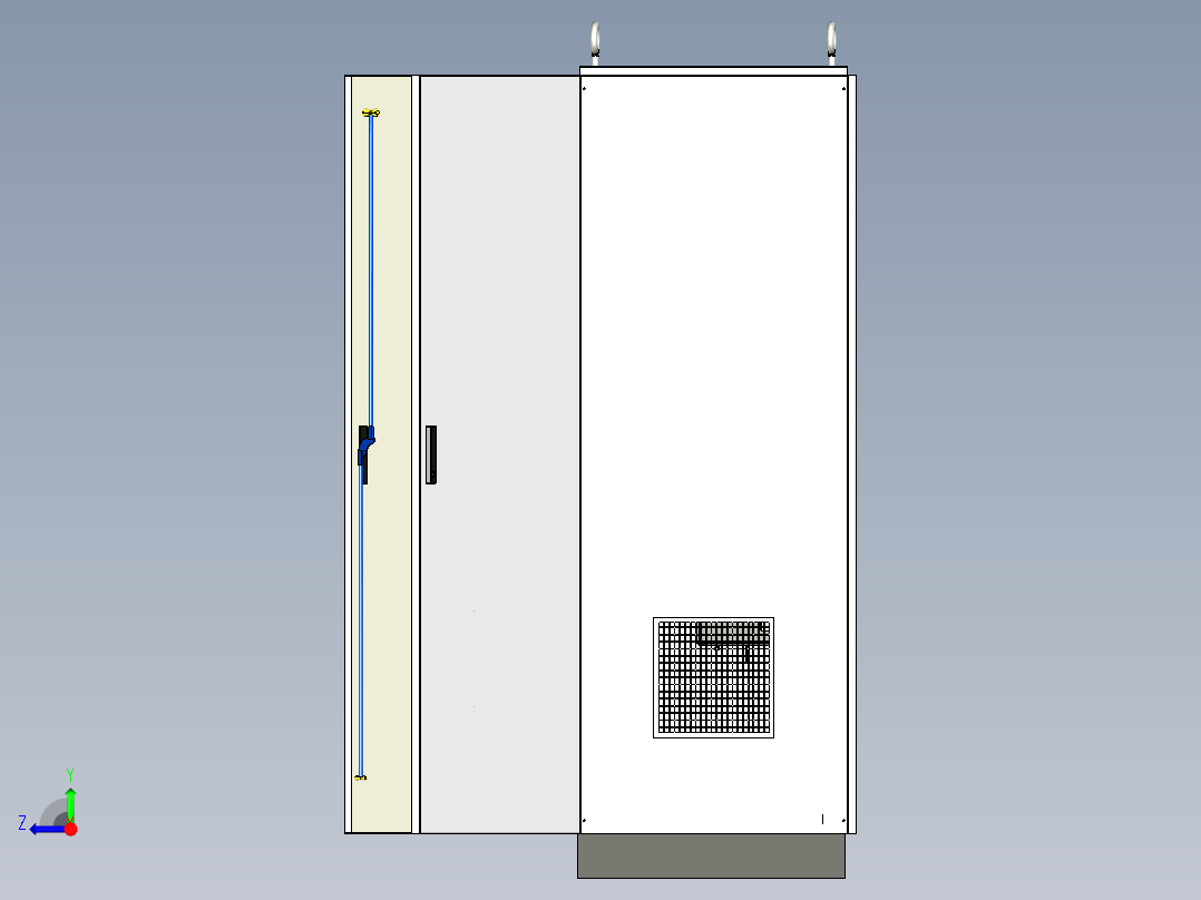 双电源CDQ1S软启动plc控制柜右视图