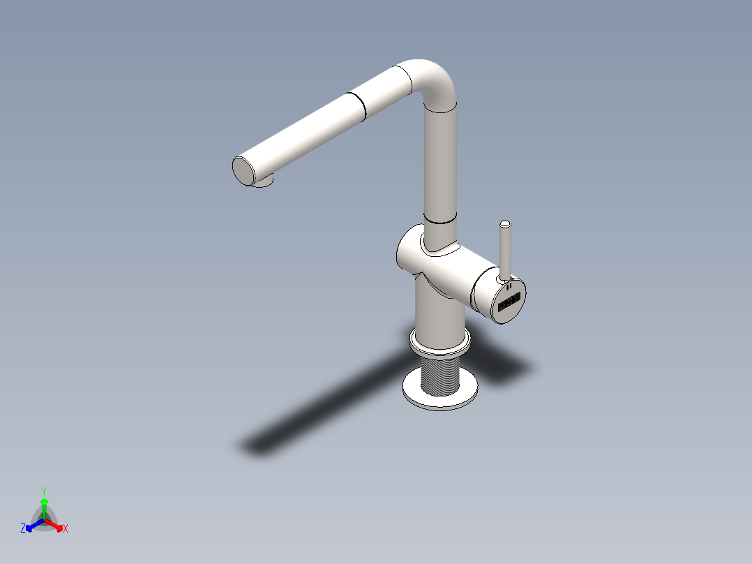 水龙头 花洒(25)正等轴测图