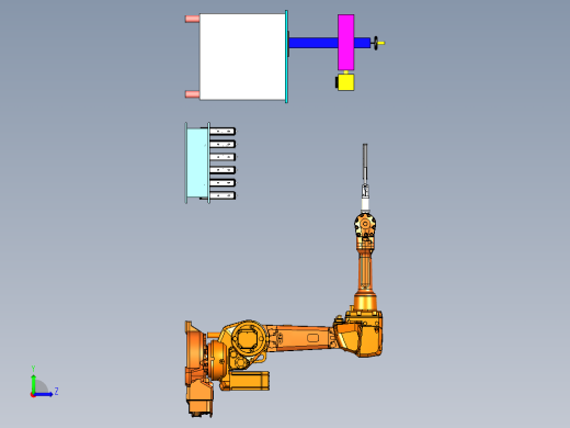 ABB机器人IRB2600_12-1650关节可运动激光自动化打标左视缩略图