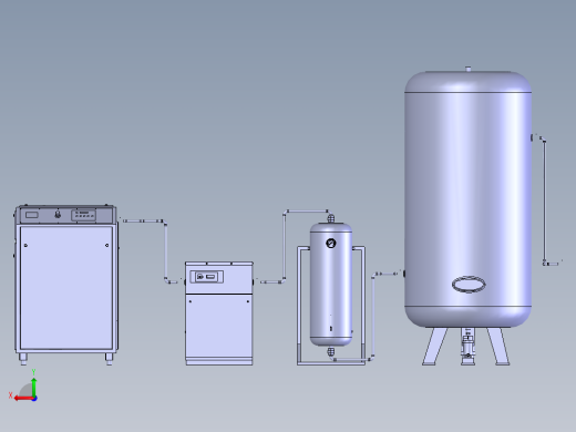 空压机管道系统后视缩略图