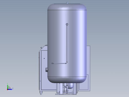 空压机管道系统左视缩略图