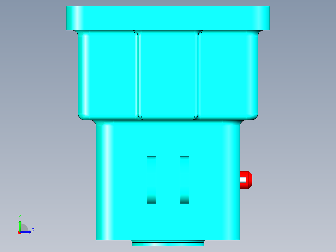 B3003564-钻床台钻左视图