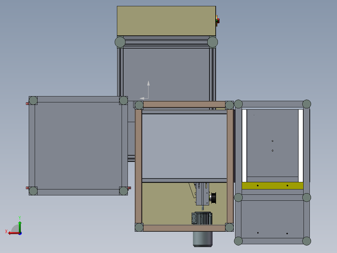 外六角螺栓自动拧紧设备设计后视图