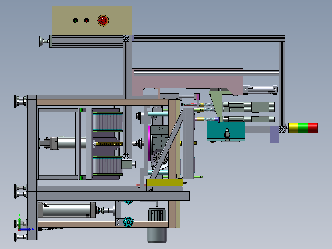 外六角螺栓自动拧紧设备设计左视图