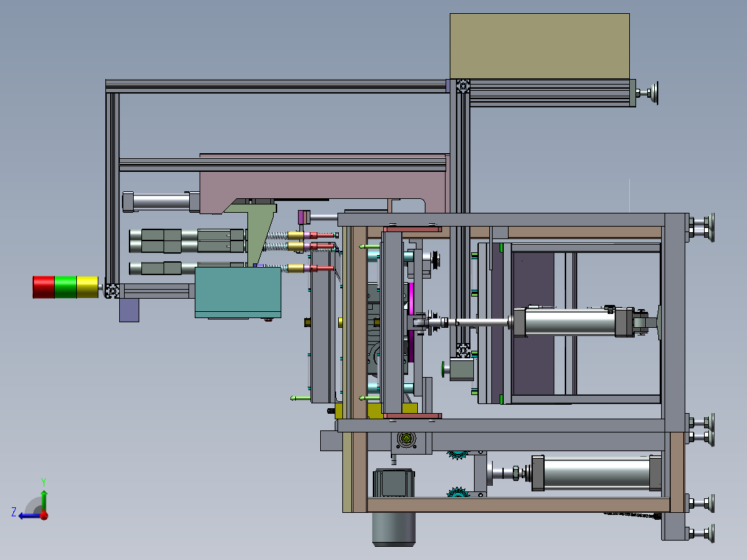 外六角螺栓自动拧紧设备设计右视图