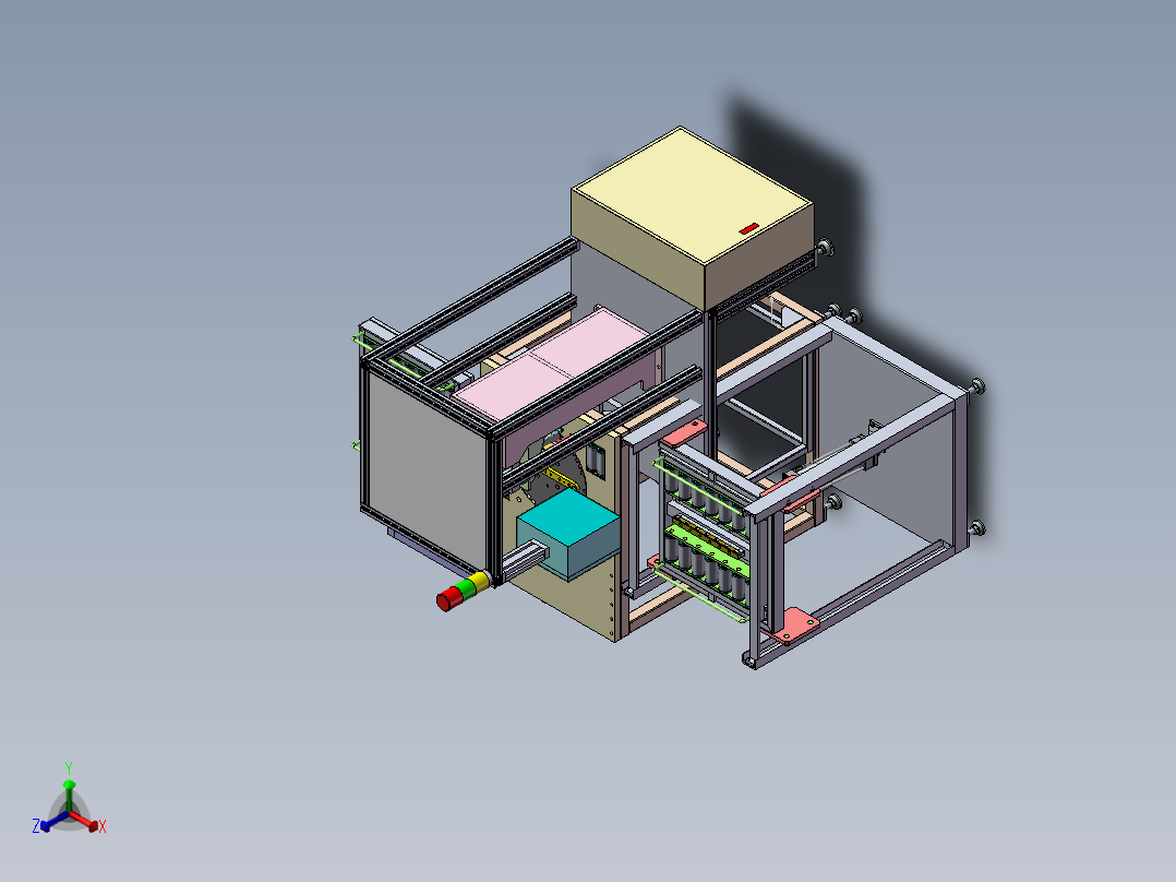 外六角螺栓自动拧紧设备设计正等轴测图