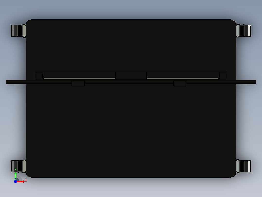 显示屏立式支架前视图