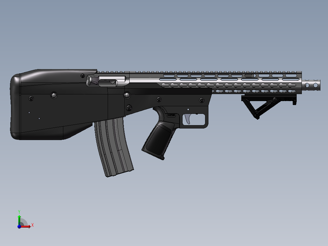 手枪左轮冲锋枪老式狙击步枪设计3D图纸ar15-12 2 STP SW UG X_T